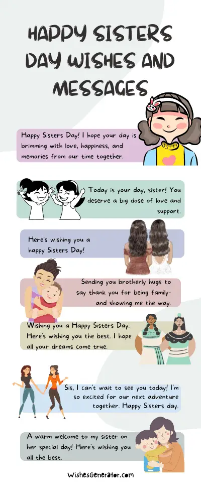 Happy Sister Day Wishes In English